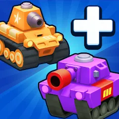 Взломанная Merge Tanks - Battle Game (Мердж Танкс)  [МОД Unlocked] - стабильная версия apk на Андроид