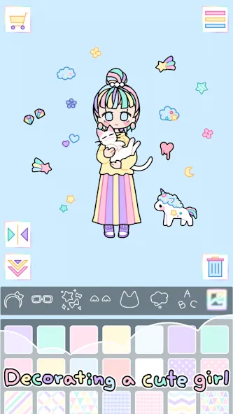 Pastel Girl : Dress Up Game  [МОД Бесконечные деньги] Screenshot 2