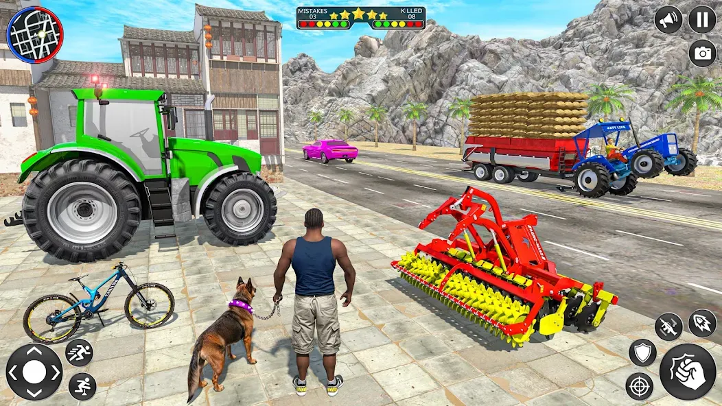 Indian Tractor Driving Game 3D (Фарминг Геймс)  [МОД Много монет] Screenshot 1