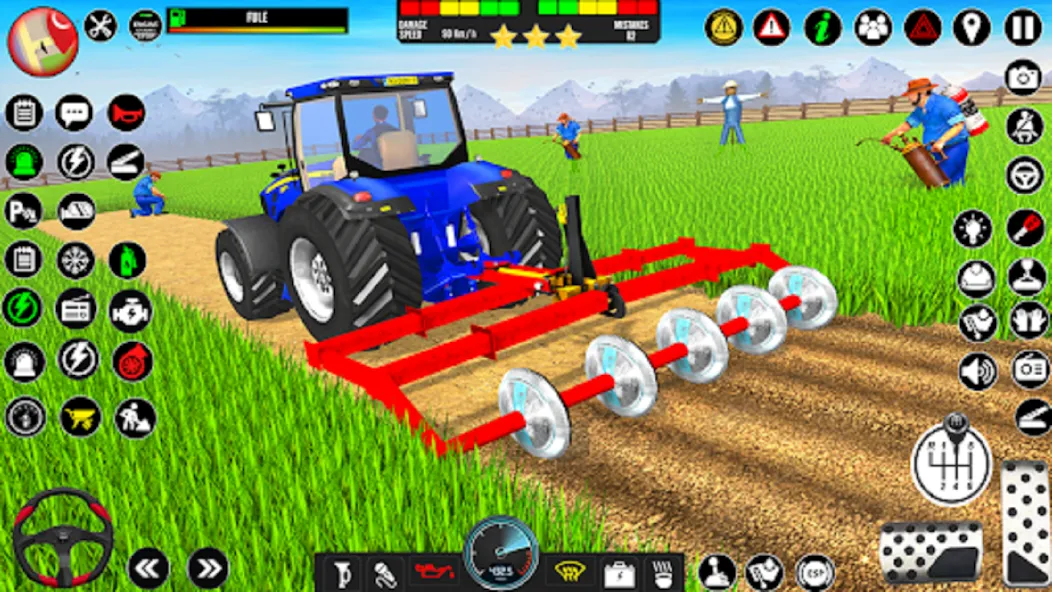 Indian Tractor Driving Game 3D (Фарминг Геймс)  [МОД Много монет] Screenshot 2