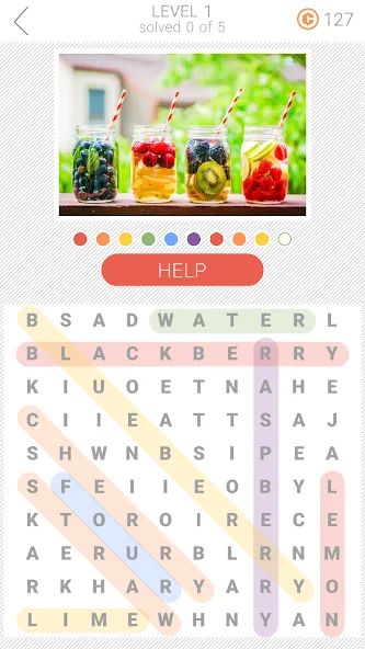 10x10 Word Search (десять на десять)  [МОД Много денег] Screenshot 1