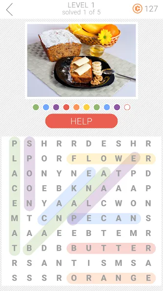 10x10 Word Search (десять на десять)  [МОД Много денег] Screenshot 3