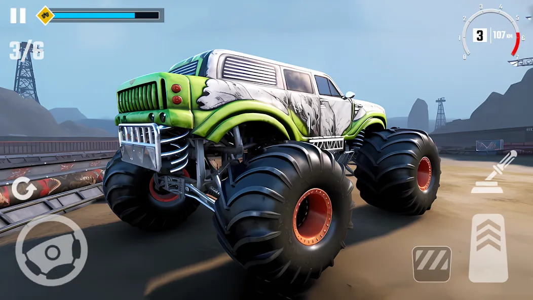 4x4 Monster Truck Racing Games (Монстр Трак Гонки игры)  [МОД Unlimited Money] Screenshot 5