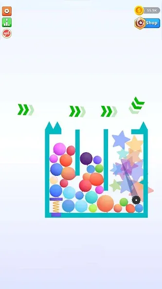 Bounce and pop - Puff Balloon  [МОД Много денег] Screenshot 2