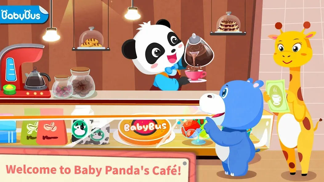 Baby Panda’s Summer: Café  [МОД Много денег] Screenshot 1