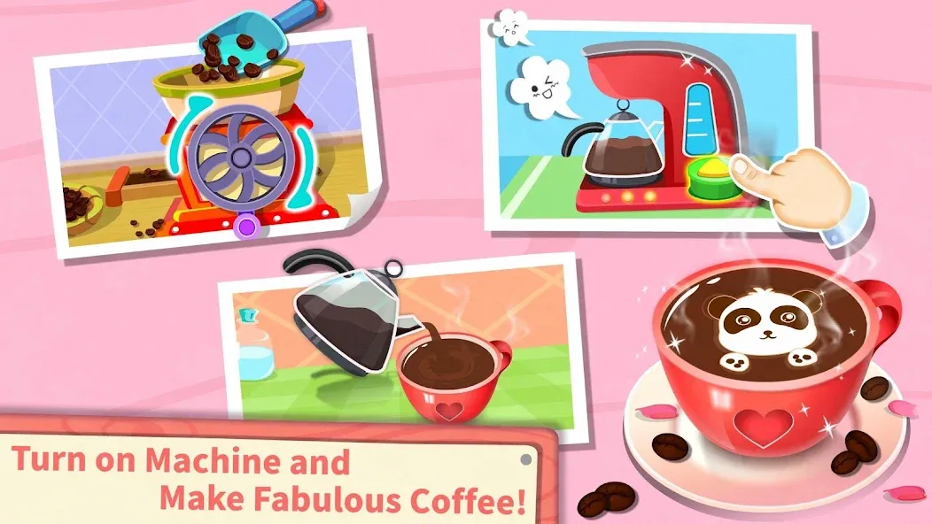 Baby Panda’s Summer: Café  [МОД Много денег] Screenshot 3