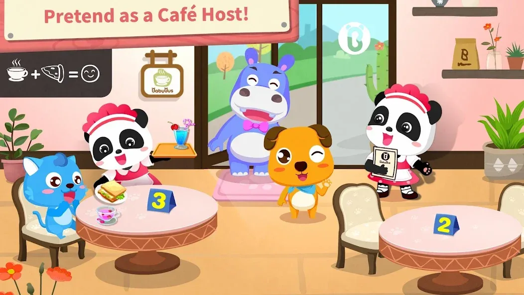 Baby Panda’s Summer: Café  [МОД Много денег] Screenshot 4