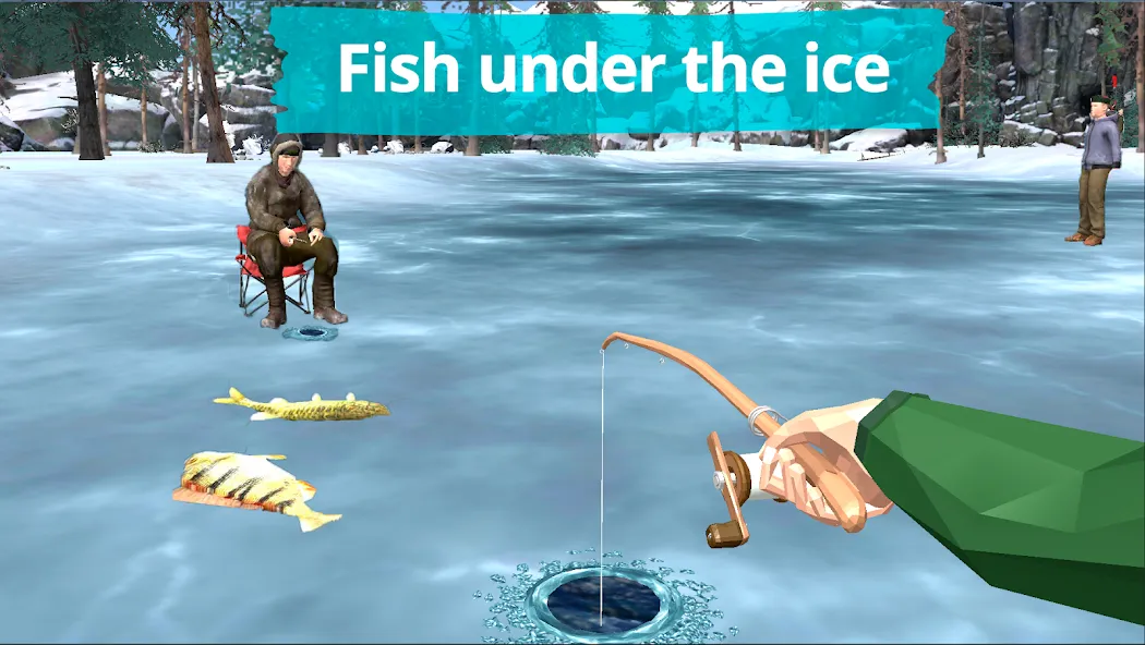 Fishing in the Winter. Lakes.  [МОД Много денег] Screenshot 1