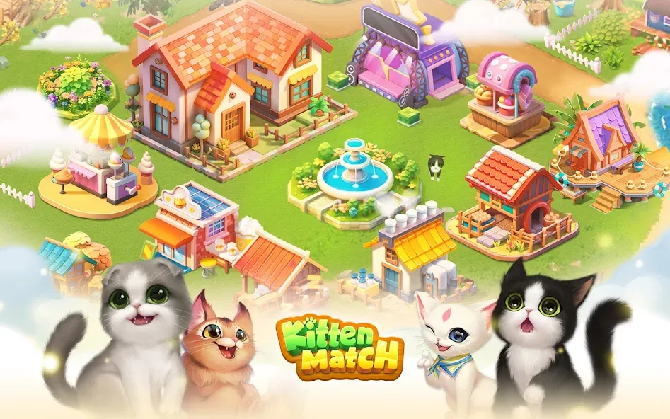 Kitten Match (Киттен Матч)  [МОД Unlocked] Screenshot 1