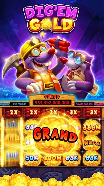 Fat Cat Casino - Slots Game (Фэт Кэт Казино)  [МОД Бесконечные деньги] Screenshot 1