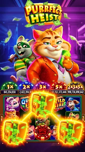 Fat Cat Casino - Slots Game (Фэт Кэт Казино)  [МОД Бесконечные деньги] Screenshot 3