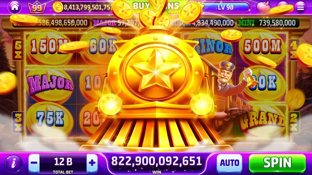 Golden Casino - Slots Games (Голден Казино)  [МОД Бесконечные монеты] Screenshot 3