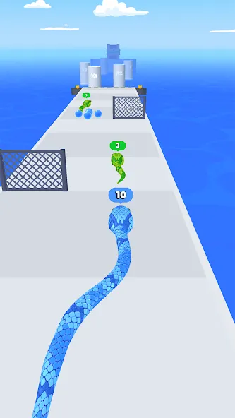 Snake Run Race・3D Running Game (Снейк Ран Рейс)  [МОД Много денег] Screenshot 1