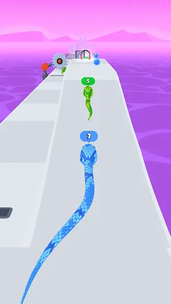 Snake Run Race・3D Running Game (Снейк Ран Рейс)  [МОД Много денег] Screenshot 5