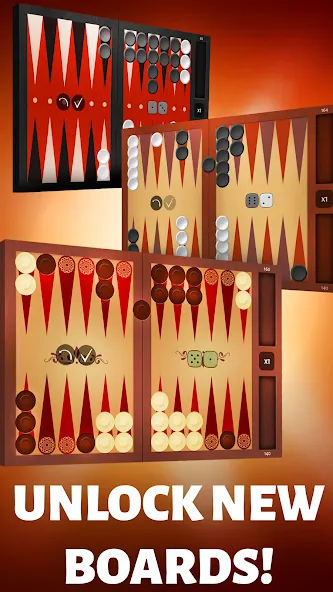 Backgammon Offline  [МОД Бесконечные монеты] Screenshot 1