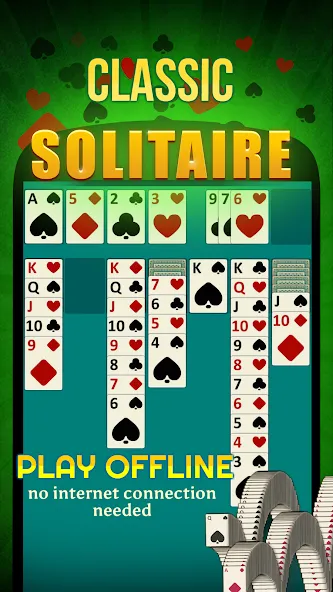 Solitaire - Offline Card Games  [МОД Много денег] Screenshot 1