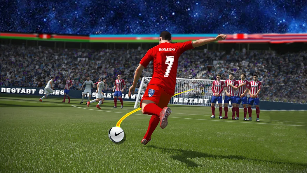 Soccer Kick Football Champion  [МОД Много денег] Screenshot 2