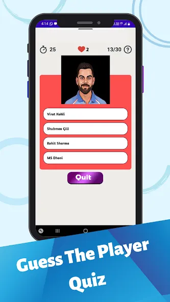 Cricket Quiz Game (Крикет Викторина Т20)  [МОД Бесконечные монеты] Screenshot 1