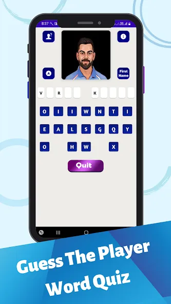 Cricket Quiz Game (Крикет Викторина Т20)  [МОД Бесконечные монеты] Screenshot 2