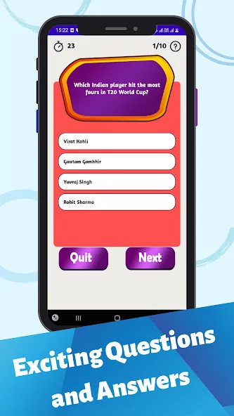 Cricket Quiz Game (Крикет Викторина Т20)  [МОД Бесконечные монеты] Screenshot 4