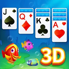 Взлом Solitaire 3D Fish  [МОД Unlocked] - стабильная версия apk на Андроид