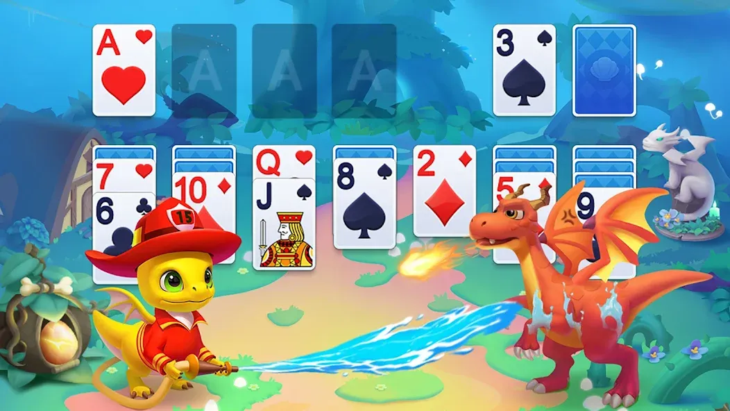 Solitaire Dragons  [МОД Mega Pack] Screenshot 2