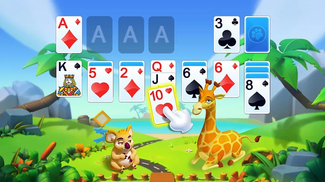 Solitaire - Wild Park  [МОД Unlimited Money] Screenshot 2