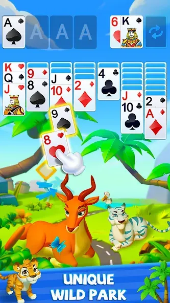 Solitaire - Wild Park  [МОД Unlimited Money] Screenshot 4