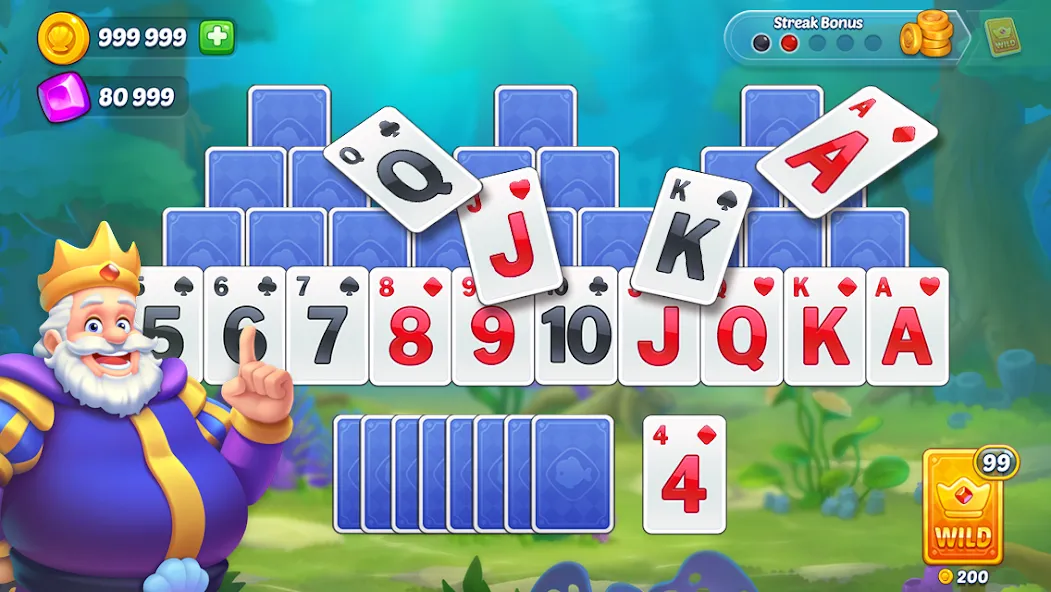 Solitaire TriPeaks Fish (Солитер ТриПикс Рыбка)  [МОД Menu] Screenshot 1