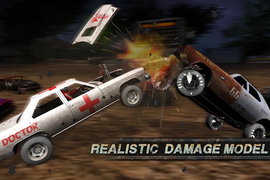 Demolition Derby: Crash Racing (Демолиция Дерби)  [МОД Unlocked] Screenshot 1