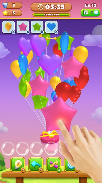 Match Triple Balloon (Матч Тройной Шарик)  [МОД Menu] Screenshot 1