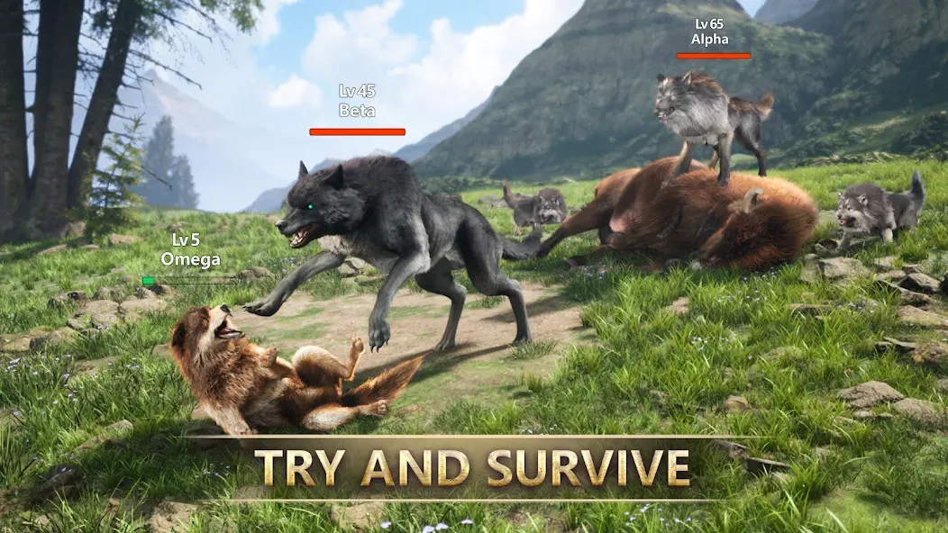 Wolf Game: Wild Animal Wars (Вулф Гейм)  [МОД Много монет] Screenshot 1