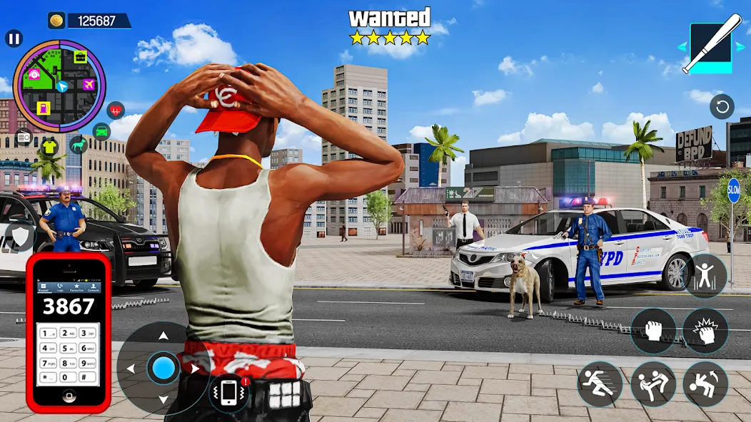 Gangster Mafia City Crime Game  [МОД Mega Pack] Screenshot 1