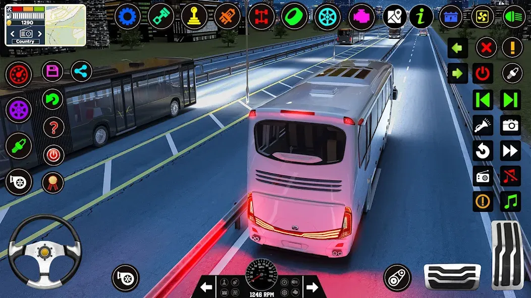 Bus Driving Games 3D: Bus Game  [МОД Все открыто] Screenshot 1