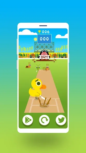 Cric Game - Doodle Cricket (Крик Гейм)  [МОД Menu] Screenshot 2