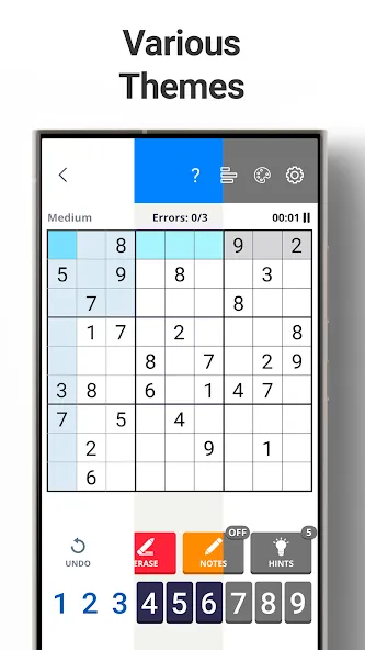 Sudoku Levels: Daily Puzzles  [МОД Меню] Screenshot 5