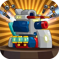 Скачать взлом Mini Robot Tank : idle (Мини Робот Танк)  [МОД Mega Pack] - последняя версия apk на Андроид