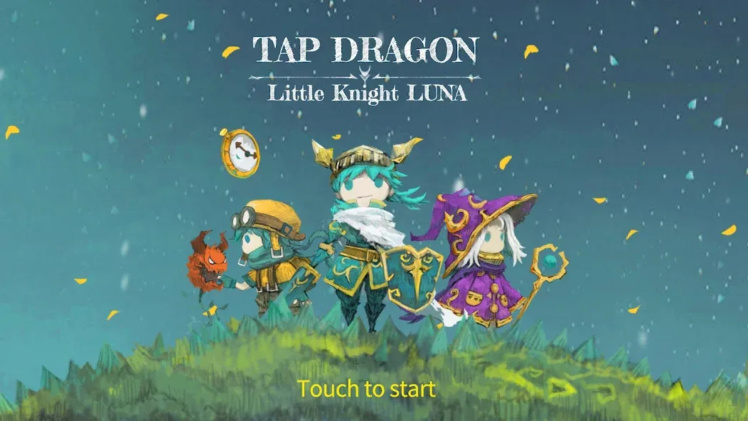 Tap Dragon: Little Knight Luna (Тап Драгон)  [МОД Бесконечные монеты] Screenshot 1