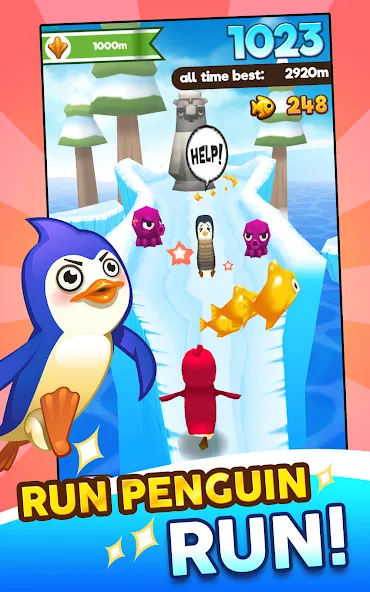 Super Penguins (упер Пингвины)  [МОД Много монет] Screenshot 2