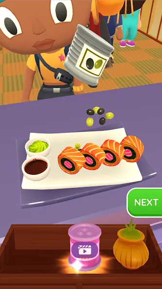 Sushi Roll 3D - Cooking ASMR (Суши Ролл 3D)  [МОД Меню] Screenshot 3