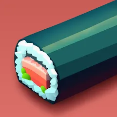 Скачать взломанную Sushi Roll 3D - Cooking ASMR (Суши Ролл 3D)  [МОД Меню] - последняя версия apk на Андроид