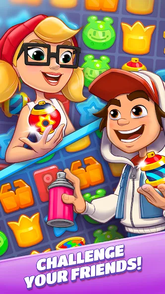 Subway Surfers Match (Сабвей Серферс Матч)  [МОД Бесконечные деньги] Screenshot 4