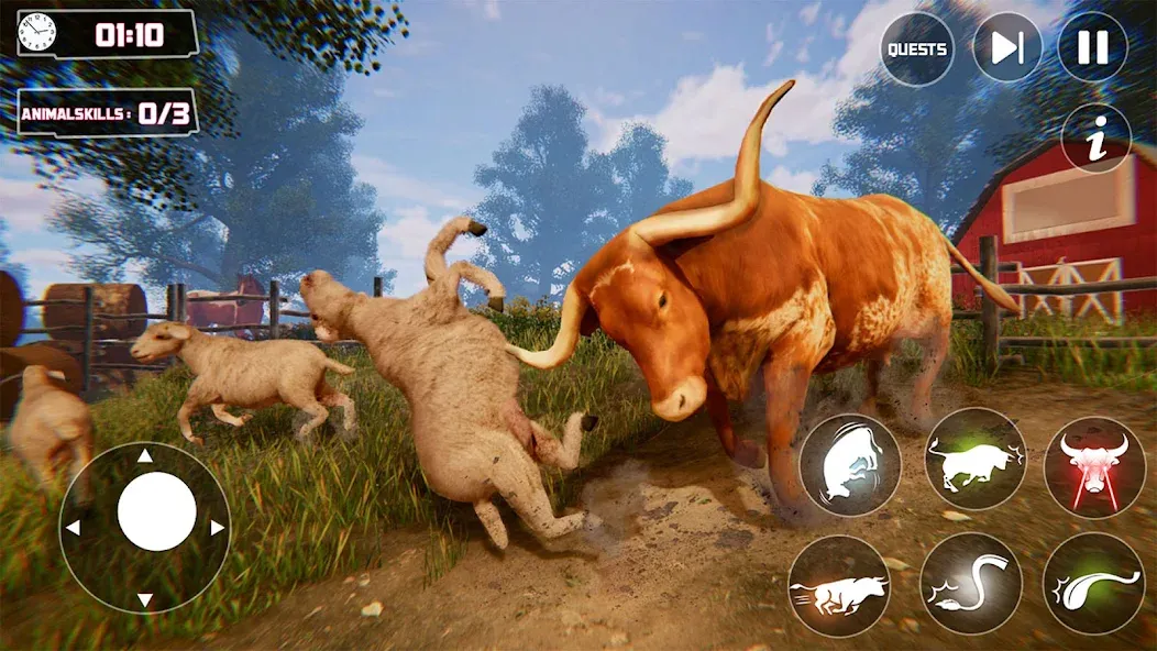 Scary Cow Simulator Rampage (Скари)  [МОД Unlocked] Screenshot 1