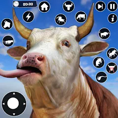 Взломанная Scary Cow Simulator Rampage (Скари)  [МОД Unlocked] - последняя версия apk на Андроид