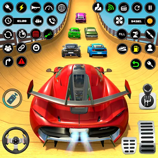 Crazy Ramp Car Stunt Master 3D (Крэйзи Рэмп Кар Стант Мастер 3Д)  [МОД Unlocked] Screenshot 3