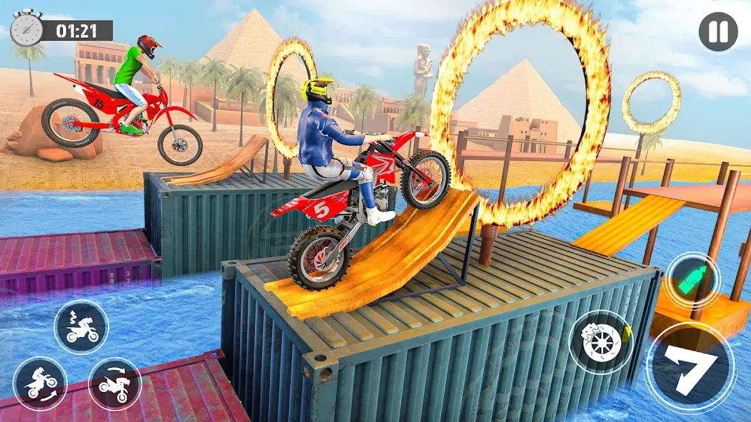 Bike Stunt Race Tricks Master  [МОД Бесконечные монеты] Screenshot 5