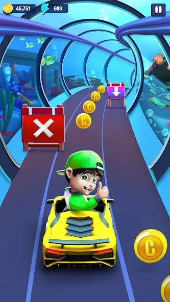 Mini Car Runner - Racing Games (Мини Кар Раннер)  [МОД Меню] Screenshot 4