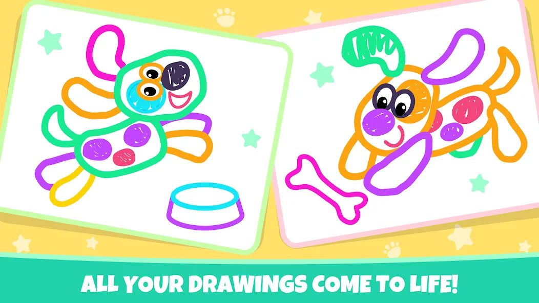 Drawing for kids! Toddler draw  [МОД Много монет] Screenshot 4