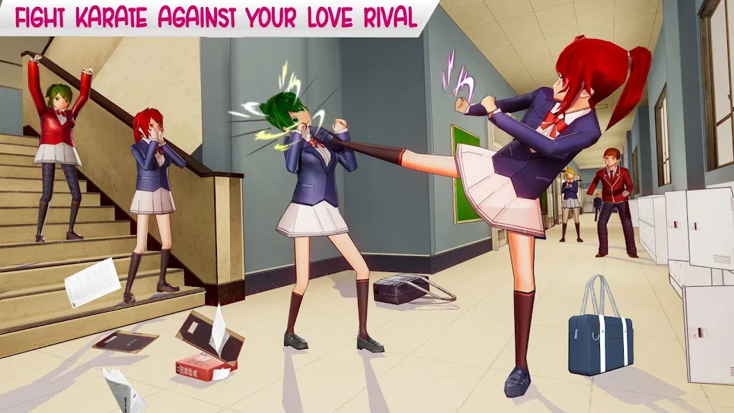 Anime High School Life  [МОД Много денег] Screenshot 1