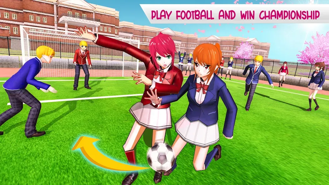 Anime High School Life  [МОД Много денег] Screenshot 3